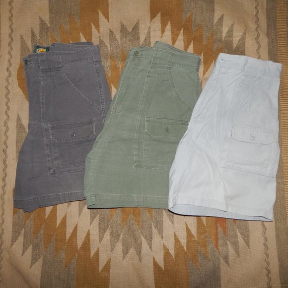Cabela's Shorts 3 Cabelas Womens Size 6 7 Pocket Hiker Shorts Gray